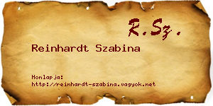Reinhardt Szabina névjegykártya